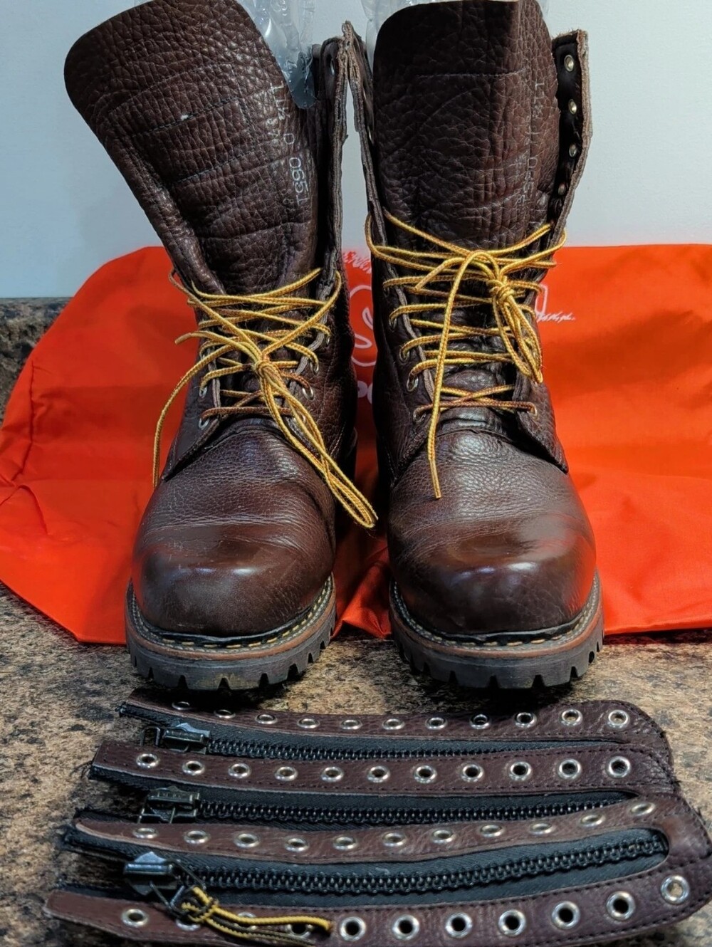 VINTAGE Red Wing Irish Setter USA Made Boots Leather Vibram Moc Toe 11.5 D Brown